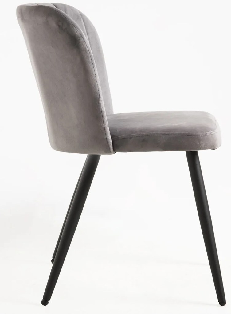 Pak 4 Fluwelen Luk Stoelen