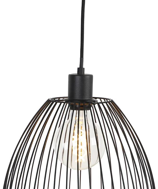 Design hanglamp zwart 29 cm - Pua Design E27 Binnenverlichting Lamp