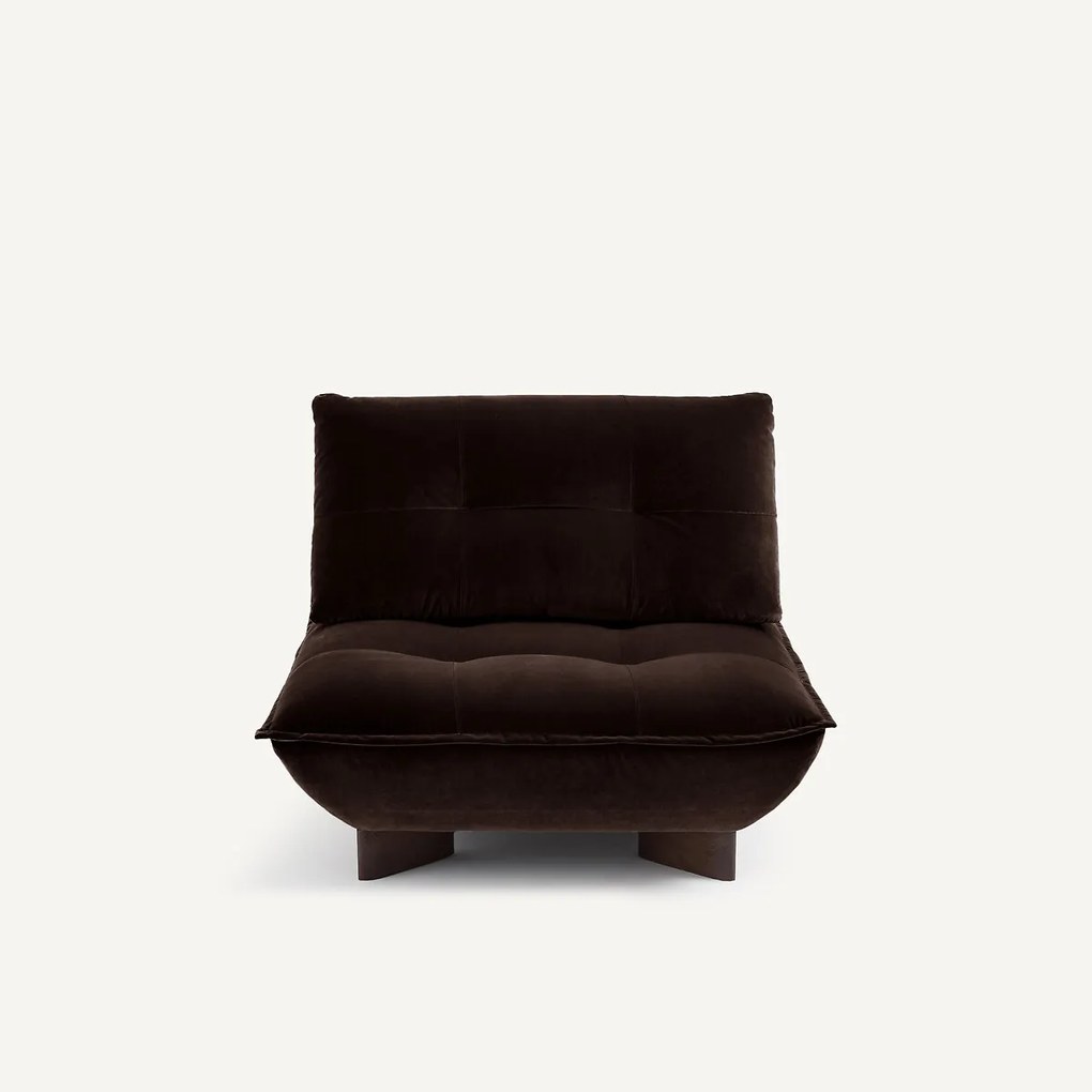 Modulaire fauteuil in fluweel, KAORI