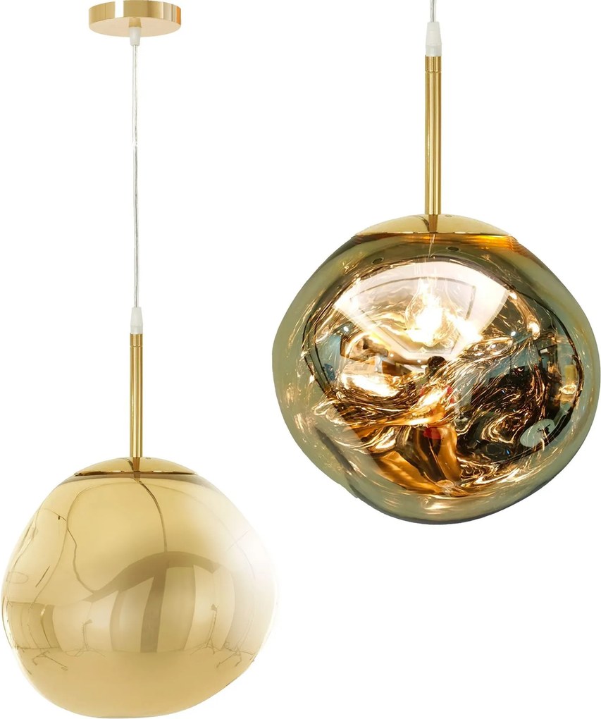 Hanglamp Glas Goud APP331-1CP