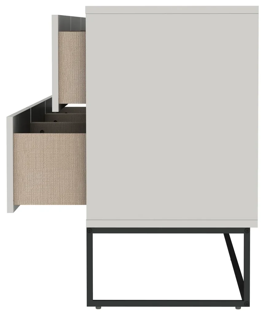Tenzo Lipp Scandinavisch Dressoir Wit - 176x43x76cm.