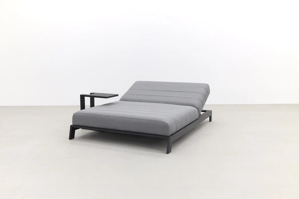 Mexico 2-persoons ligbed + bijzettafel - Sunbrella/Light grey