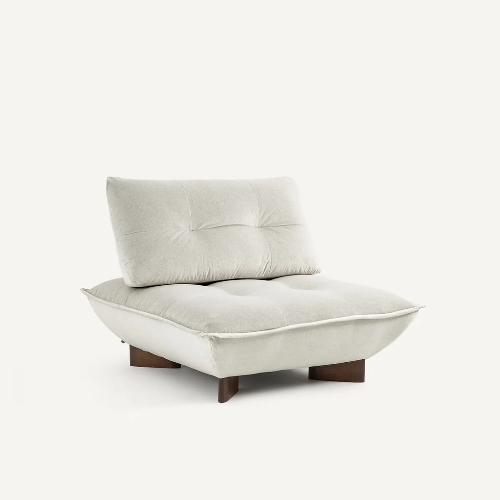 Modulaire fauteuil in linnen fluweel, KAORI