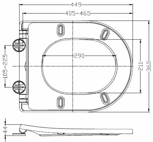 Mueller Afesta hangend toilet randloos met tornado flush en softclose toiletzitting wit glans