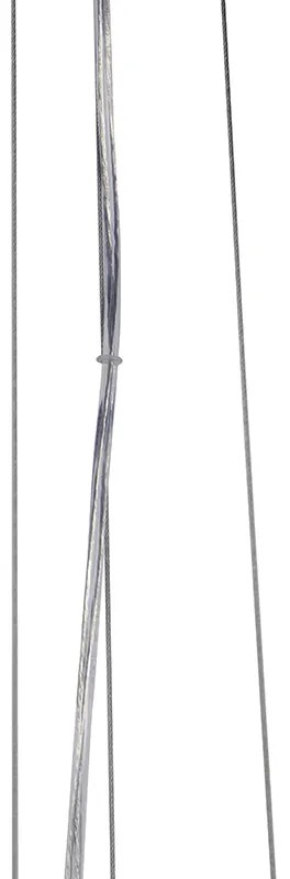 Industriële hanglamp zwart met goud 70 cm - Magna