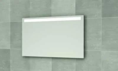 Wandspiegel met horizontale TL-verlichting 120x70 cm