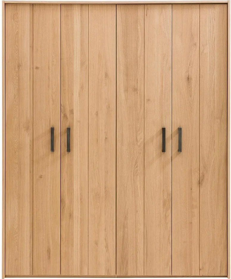 Goossens Excellent Kledingkast Nord, 180 cm breed, 222 cm hoog, 4 hout draaideuren