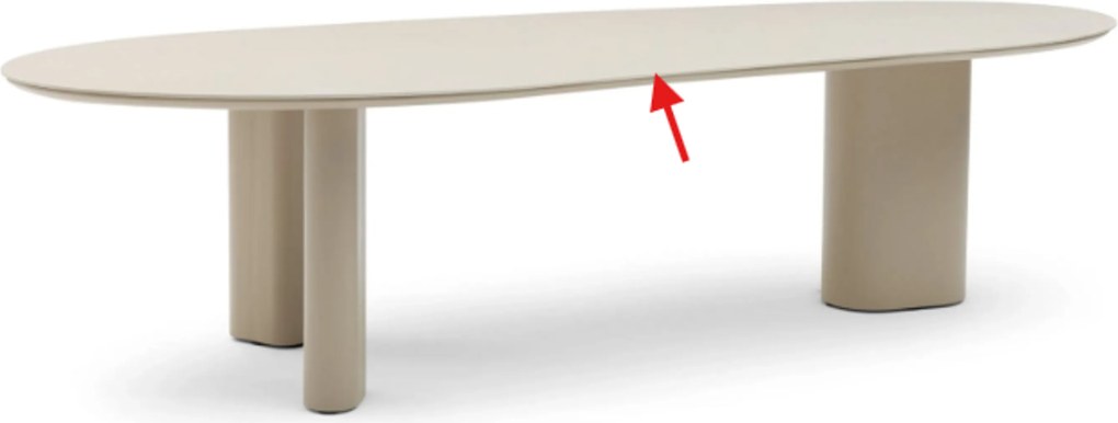 Dining Tuintafel  300 x 120 cm Taupe Weave