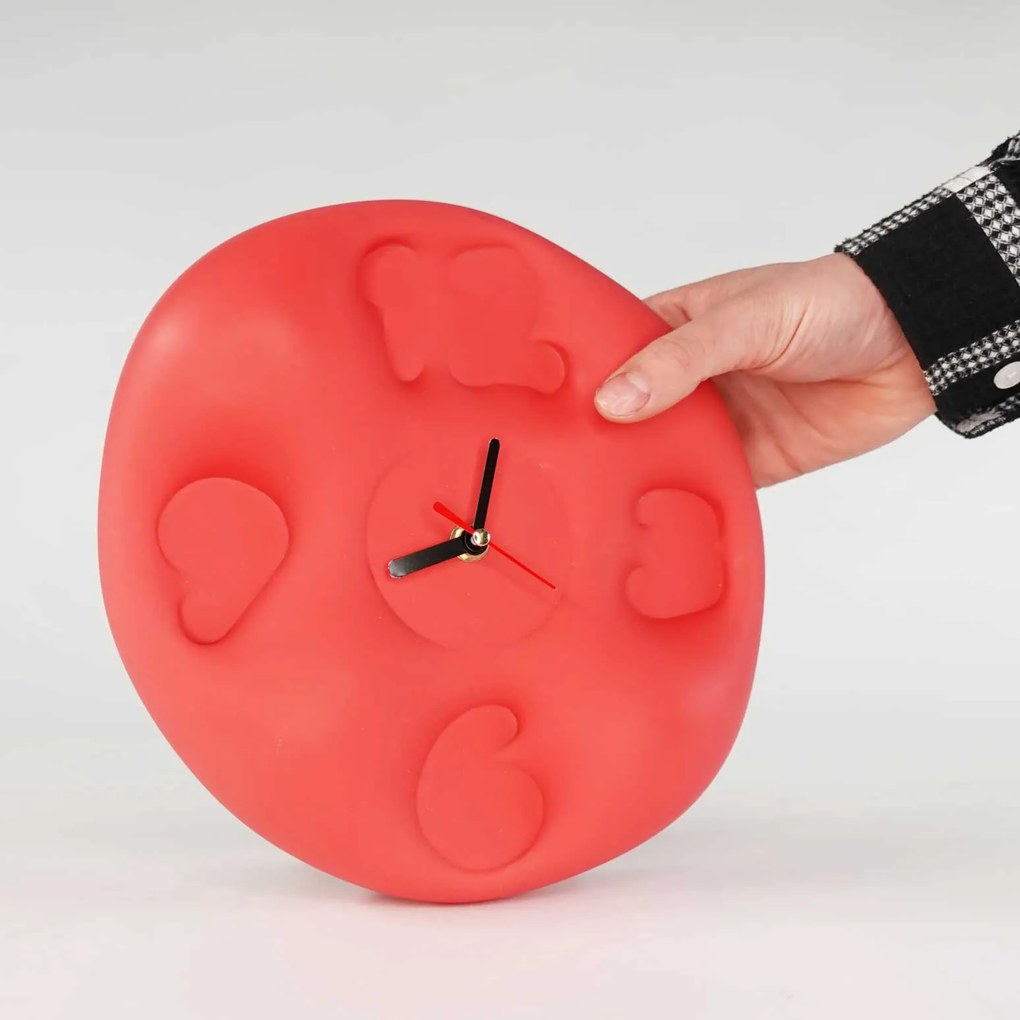 Teun Zwets - Bubble Clock Rood - Pre Order