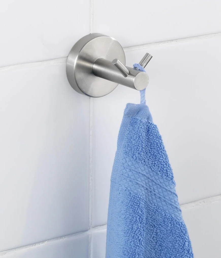 Wenko Bosio wandhaak duo RVS mat