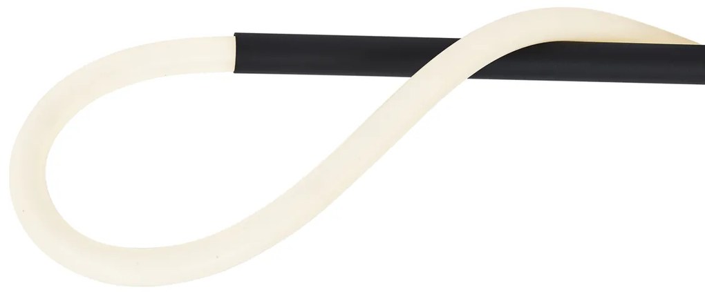 Moderne plafondlamp zwart incl. LED 3-staps dimbaar - Keri