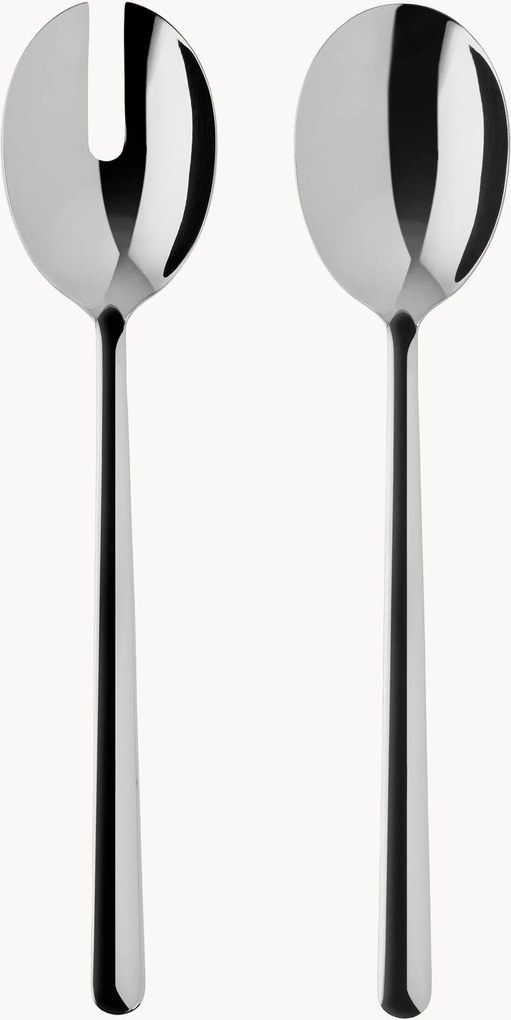 Hoogglans gepolijste saladebestek Legio Nova