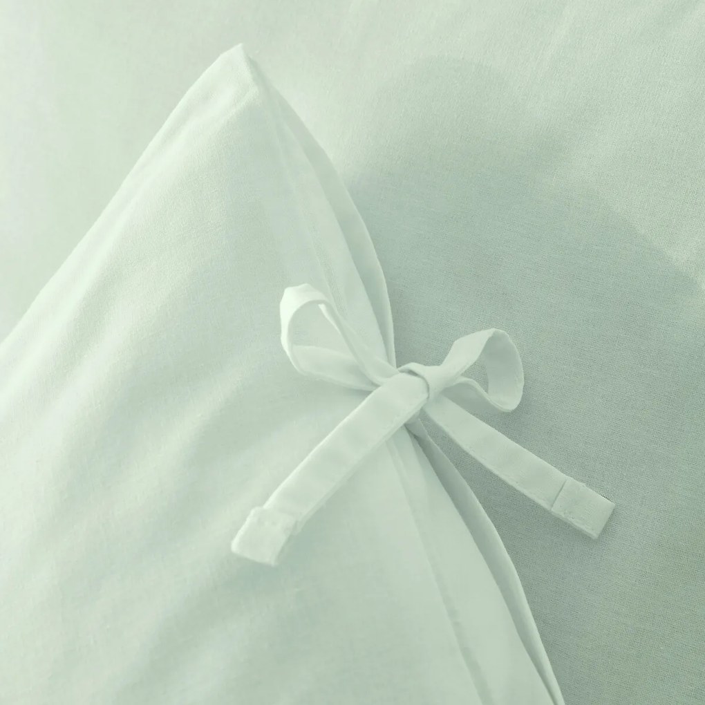 Effen kussensloop te strikken in katoen , Scenario