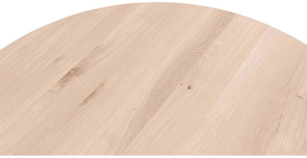 Goossens Eettafel Blade, Strak blad rond 110 x 110 cm 6 cm dik