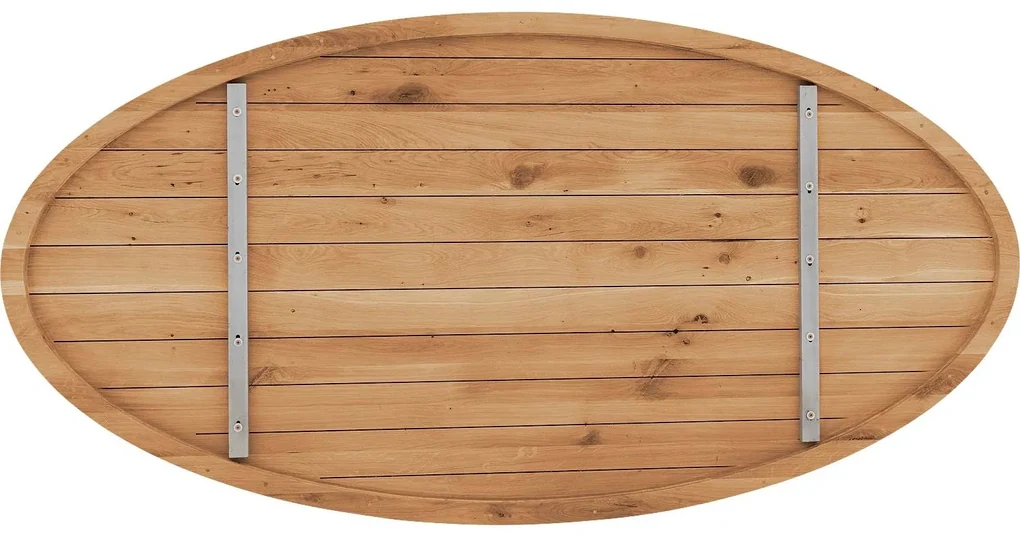 Goossens Eettafel Blade, Strak blad ovaal 200 x 110 cm 6 cm dik
