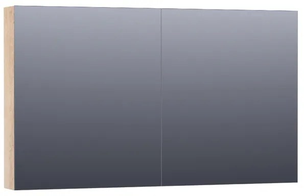 BRAUER Impress spiegelkast - 120x70x15cm - zonder verlichting - 2 dubbelzijdige spiegeldeuren - Sunlit SK-IM120SL