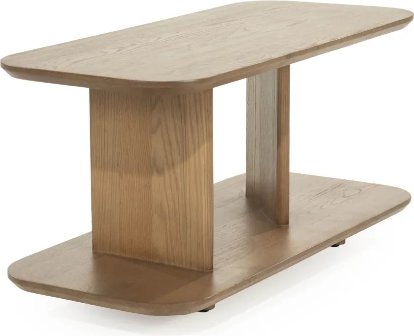 Design Bijzettafel Eikenhout Bruin - 90 X 40cm.