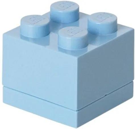 LEGO Opbergbox: mini brick 4 licht blauw