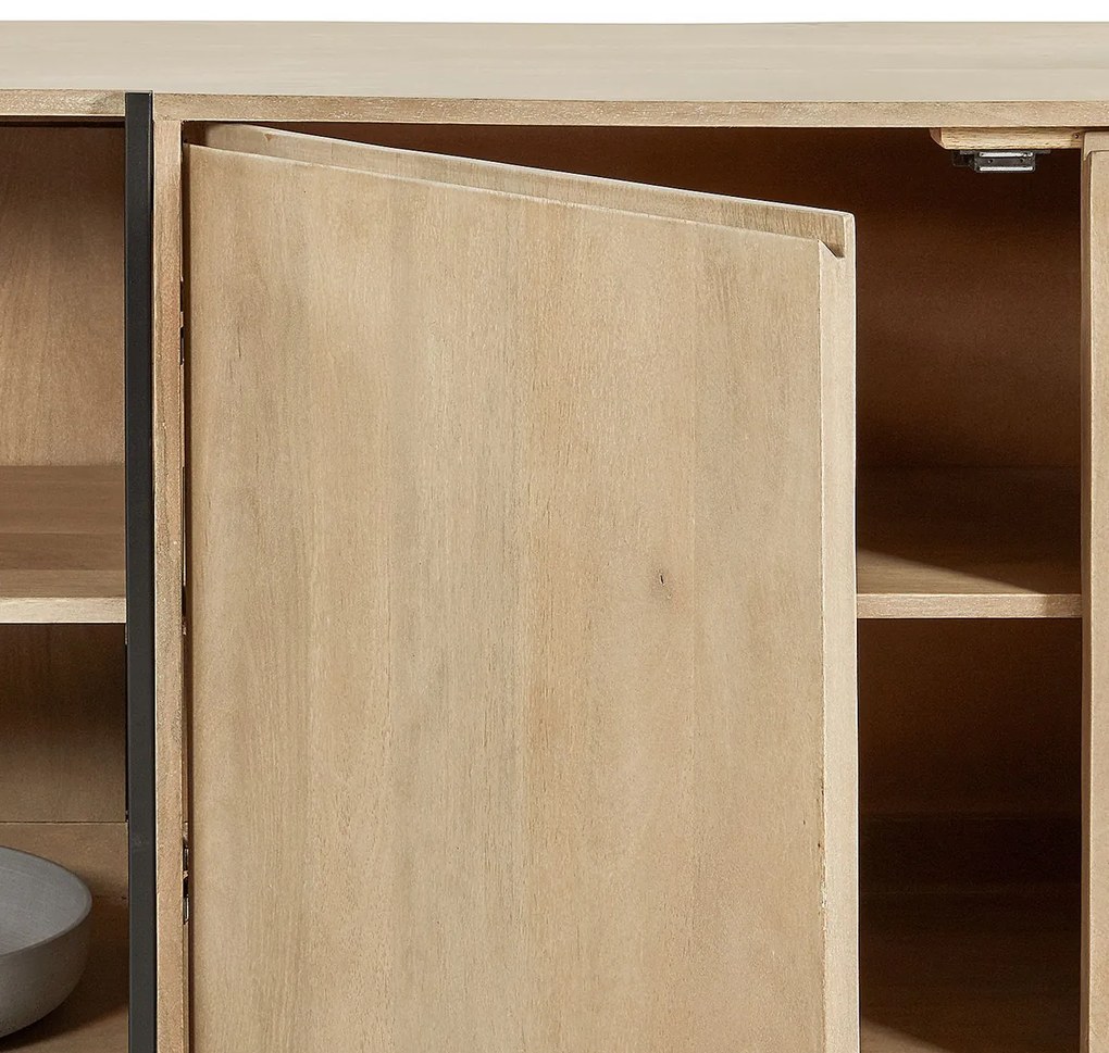 Kave Home Palmia Modern Dressoir Mango Hout - 185x45x81cm.