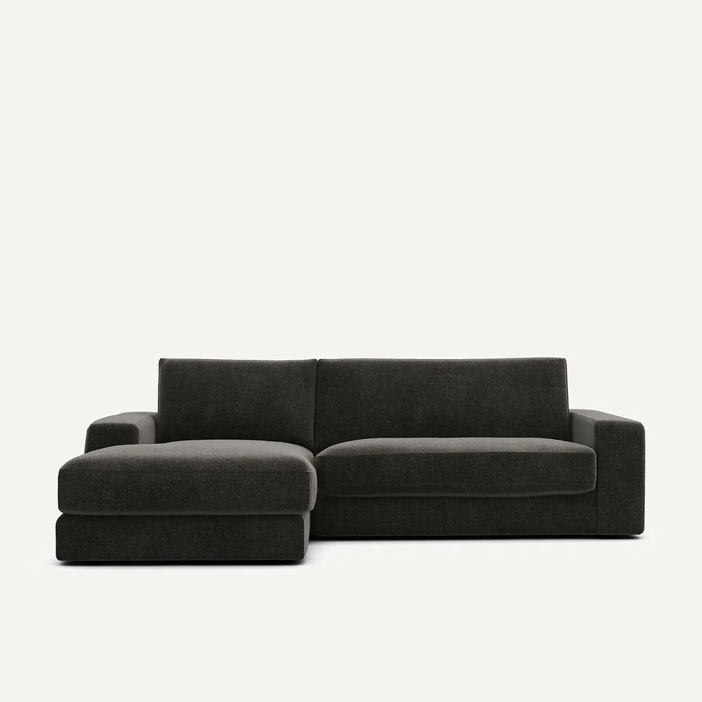 Hoekbank, chenille fluweel, Skander