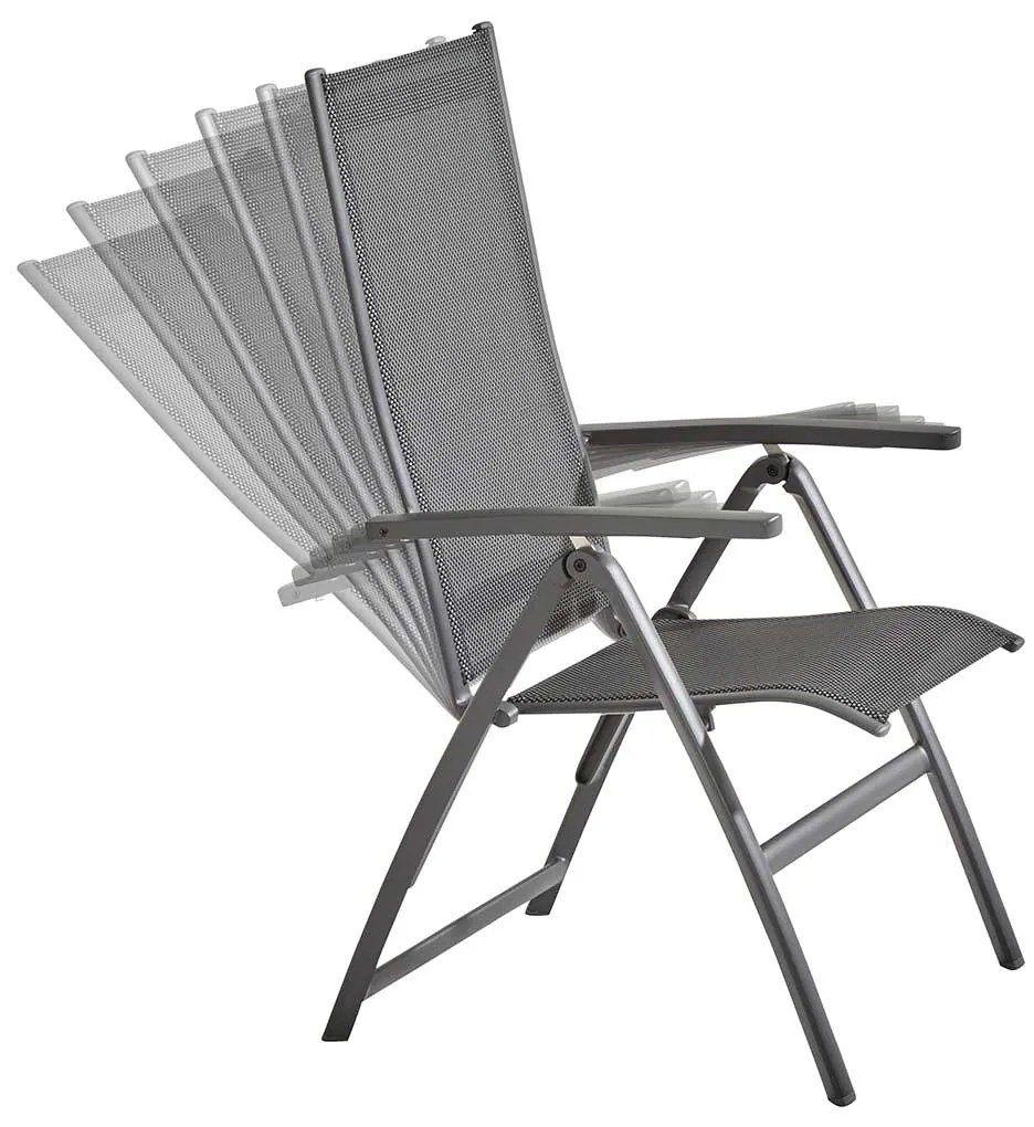 4 Seasons Cadiz tuinstoel verstelbaar - matt carbon