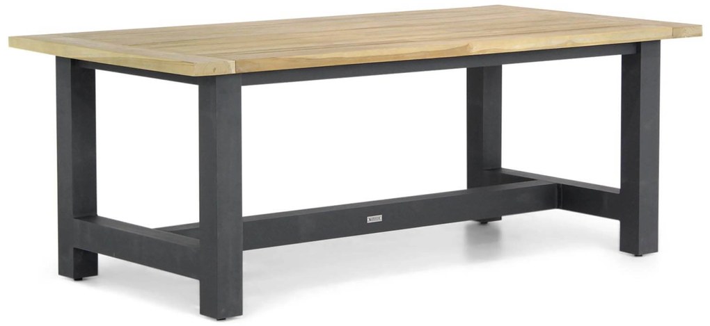 Tuinset 4 personen 200 cm Aluminium/textileen Grijs Lifestyle Garden Furniture Brandon/San