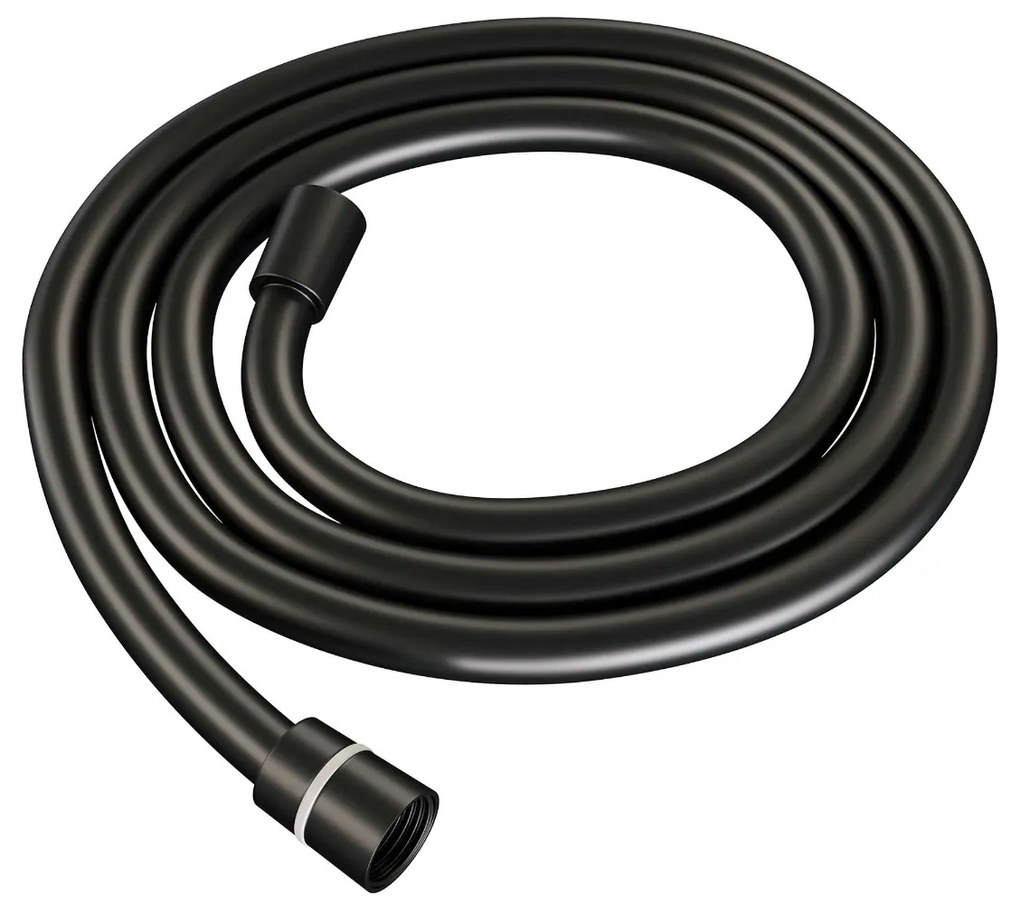 Brauer Black Carving thermostatische inbouw regendouche met staafhanddouche, rechte muurarm en hoofddouche 20cm set 73 zwart mat