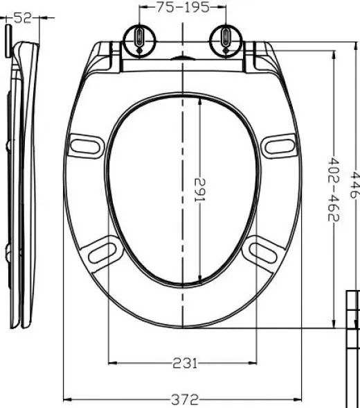 Wiesbaden Ultimo 3.0 softclose en one touche toiletzitting met deksel wit