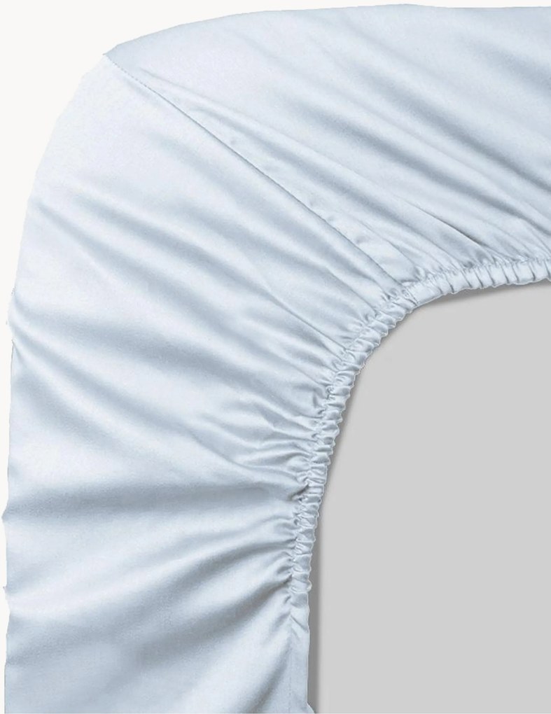 Boxspring hoeslaken Ava, katoensatijn, H 40 cm