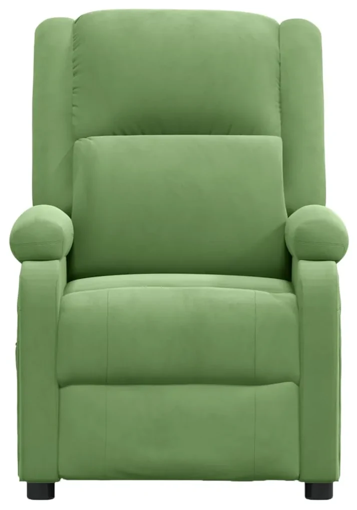 vidaXL Fauteuil verstelbaar fluweel lichtgroen