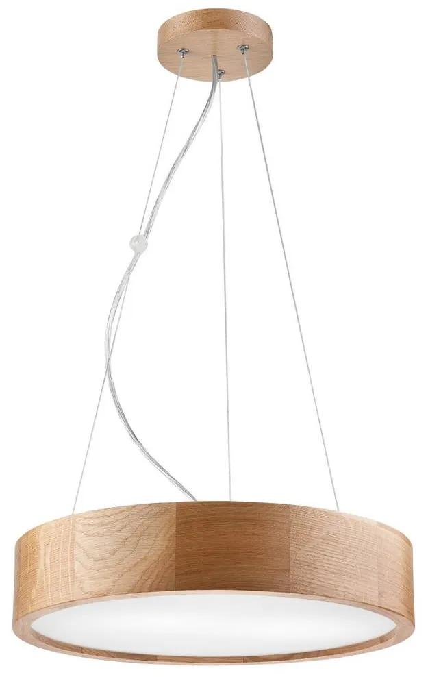Hanglamp aan koord OAK 2xE27/60W/230V eiken ø 37 cm
