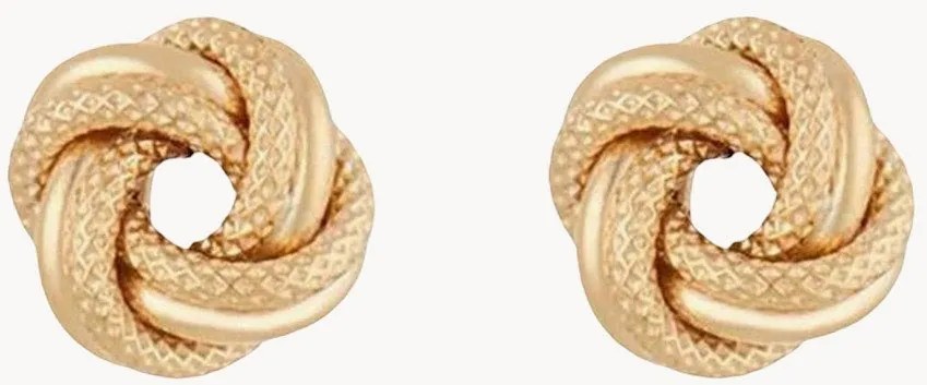 Gouden oorbellen Noeud Torsadé