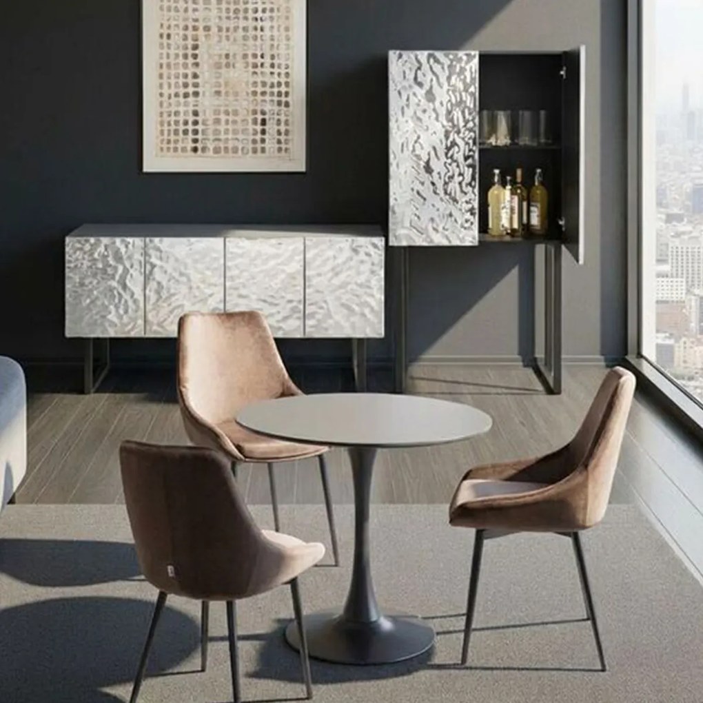 Wandkast Chroomdesign - 80x39x160cm.