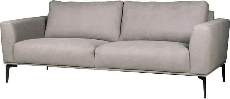 3 zitsbank - Tulp - stof Sorro lichtgrijs 90