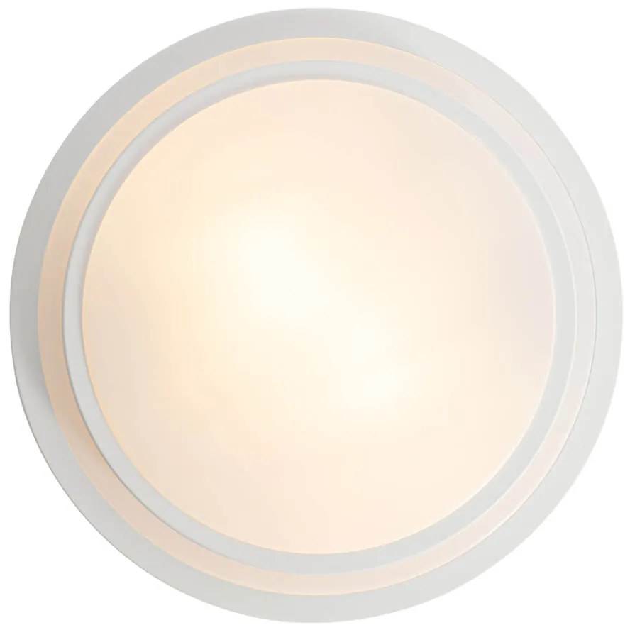 Moderne plafondlamp wit 35cm 2-lichts IP44 - Walden