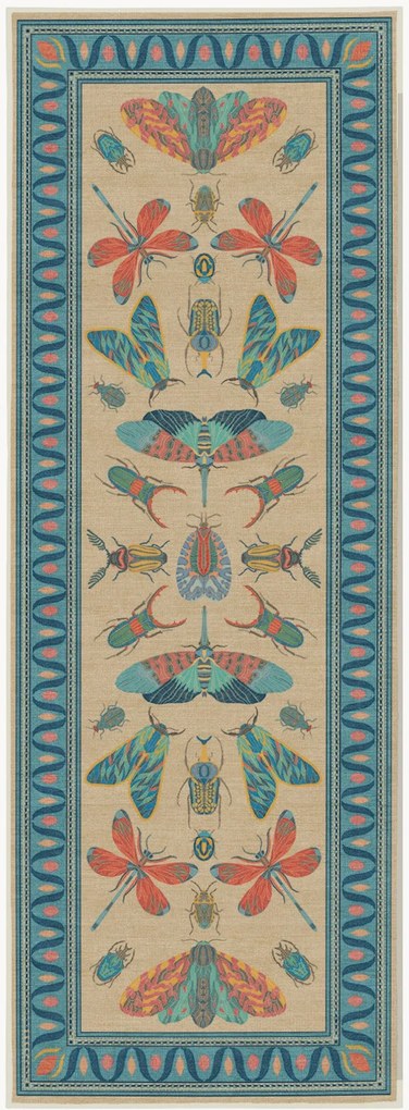 Wasbare laagpolige loper Flutterby by Iris Apfel