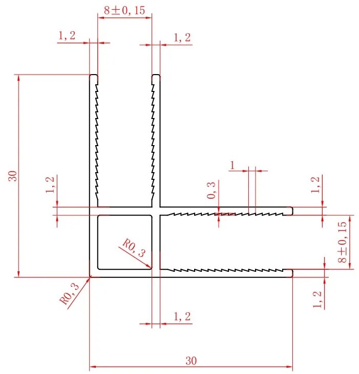 Saniclear Rivo inloop douchecabine 140x80cm met 30cm zijwand en 60cm vrije inloop verouderd ijzer - gunmetal