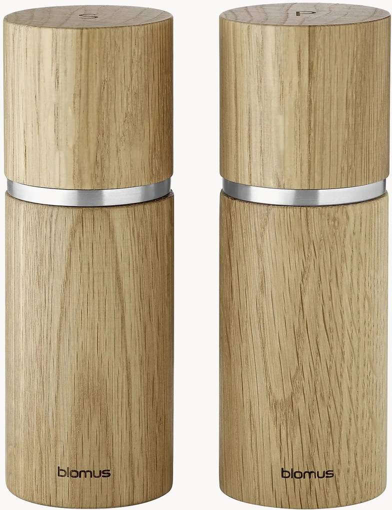 Zout- & pepermolen Pepe van eikenhout, 2-delig