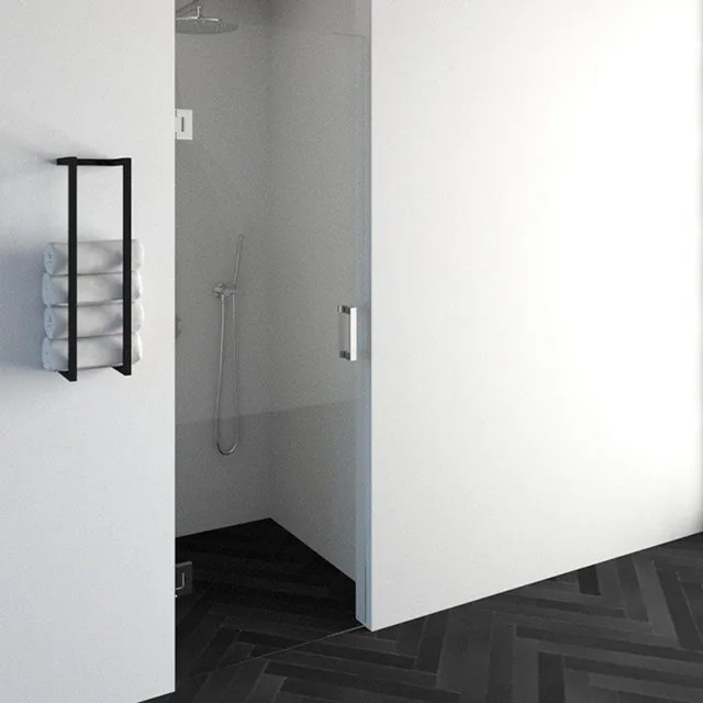 BRAUER Void nisdeur helder glas 70x200 omkeerbaar incl. glascoating chroom GS-VON1H70200CE