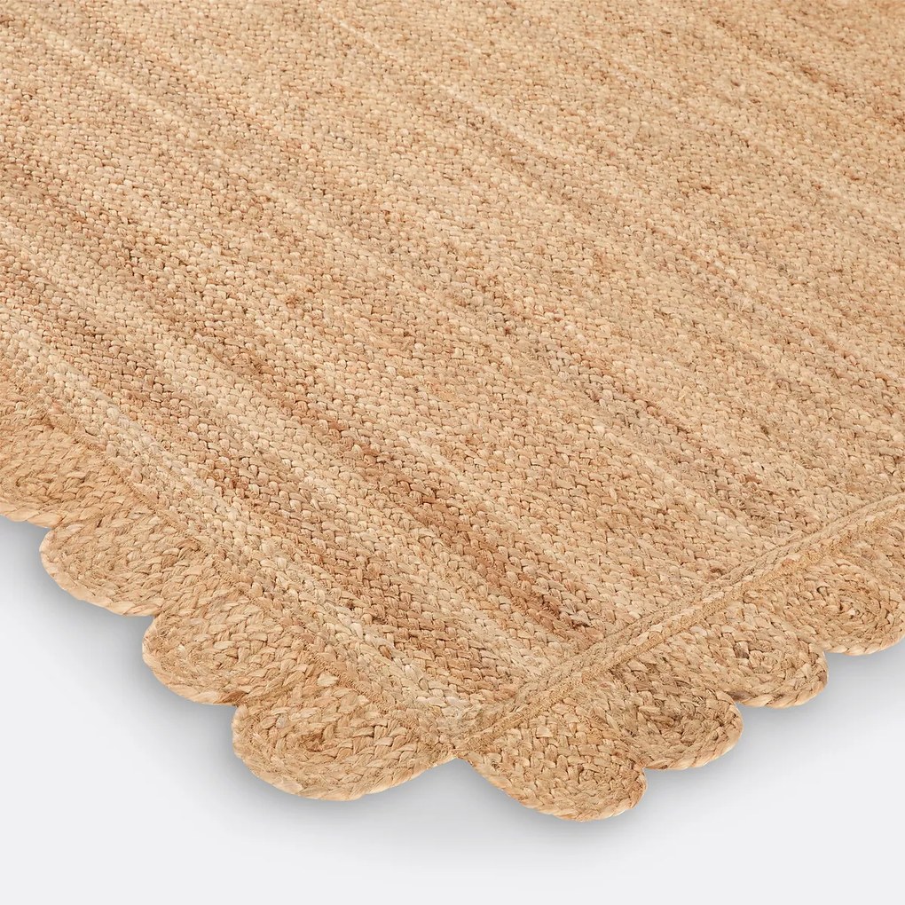 Vloerkleed in jute, Aftas