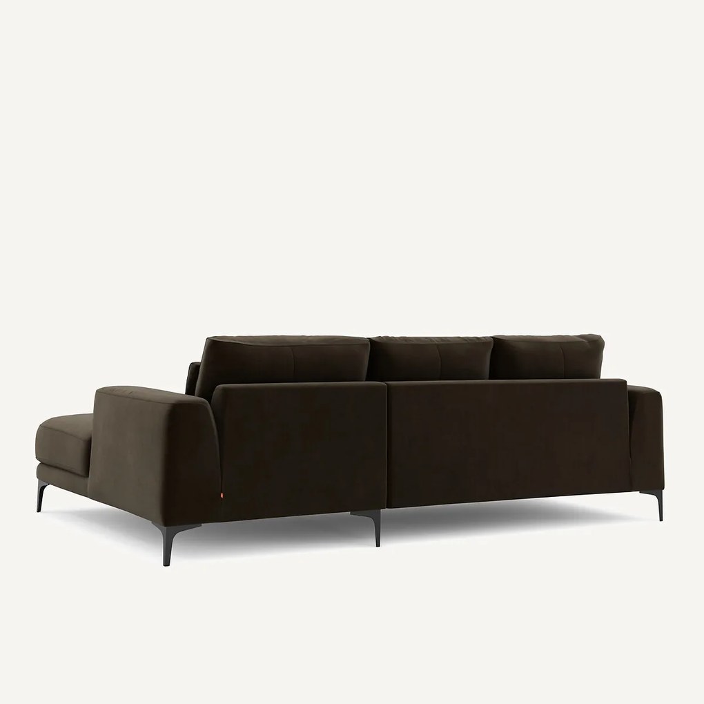 Rechtse hoekbank fluweel, Marsile