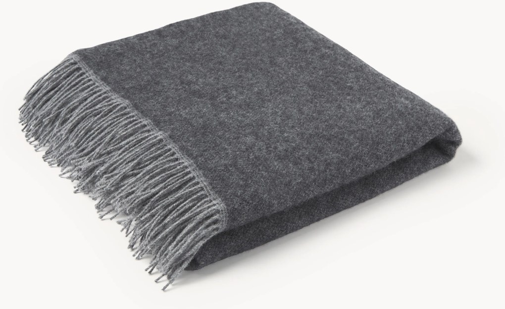 Omkeerbare plaid Double Face van wol