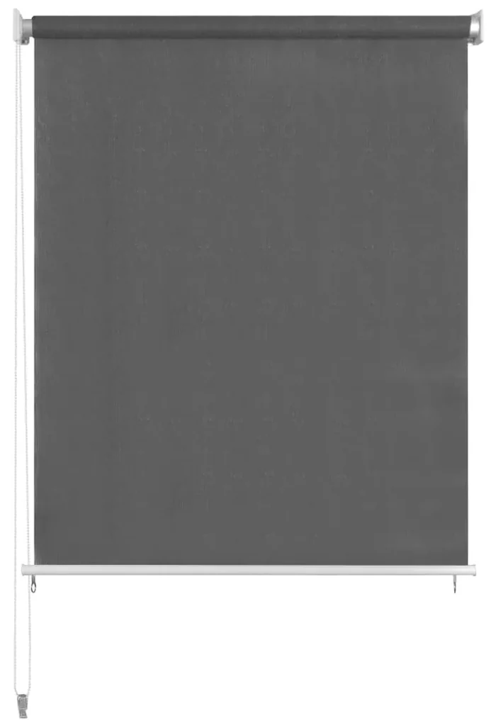 vidaXL Rolgordijn voor buiten 100x140 cm antracietkleurig