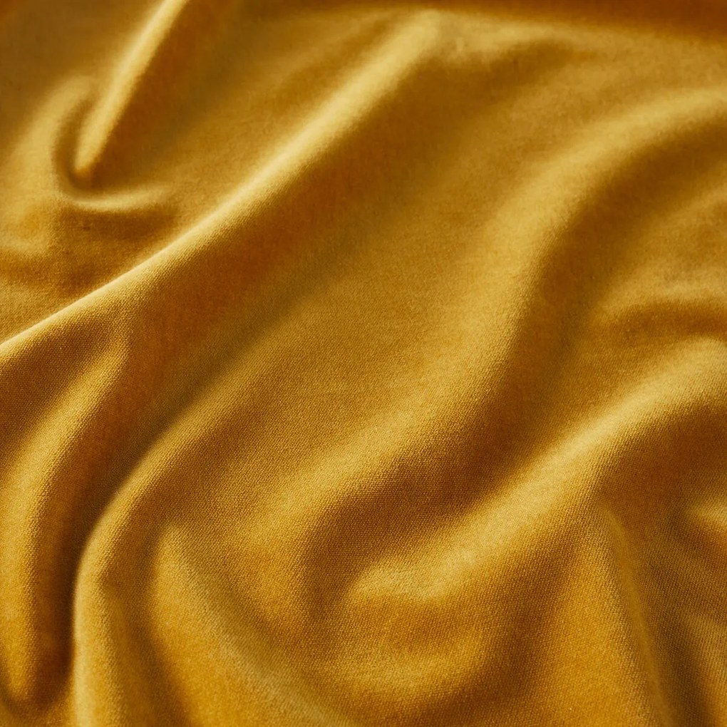 Fluwelen gordijn, met aangerimpelde bies en golf, VELVET