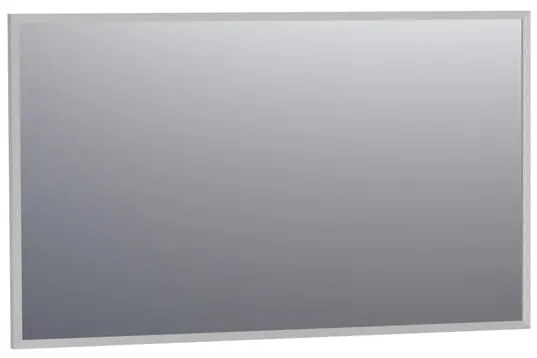 BRAUER Onyx spiegel - 120x70cm - rechthoekig - aluminium-kleurig geborsteld frame SP-ON120RHA