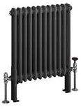 Eastbrook Imperia 2 koloms radiator 55x60cm 767W antraciet