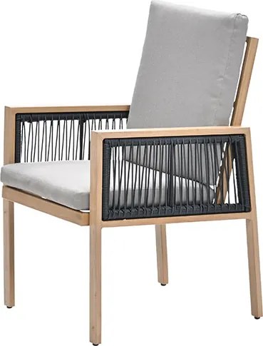 Garden Impressions San Capri lounge dining stoel - light teak aluminium
