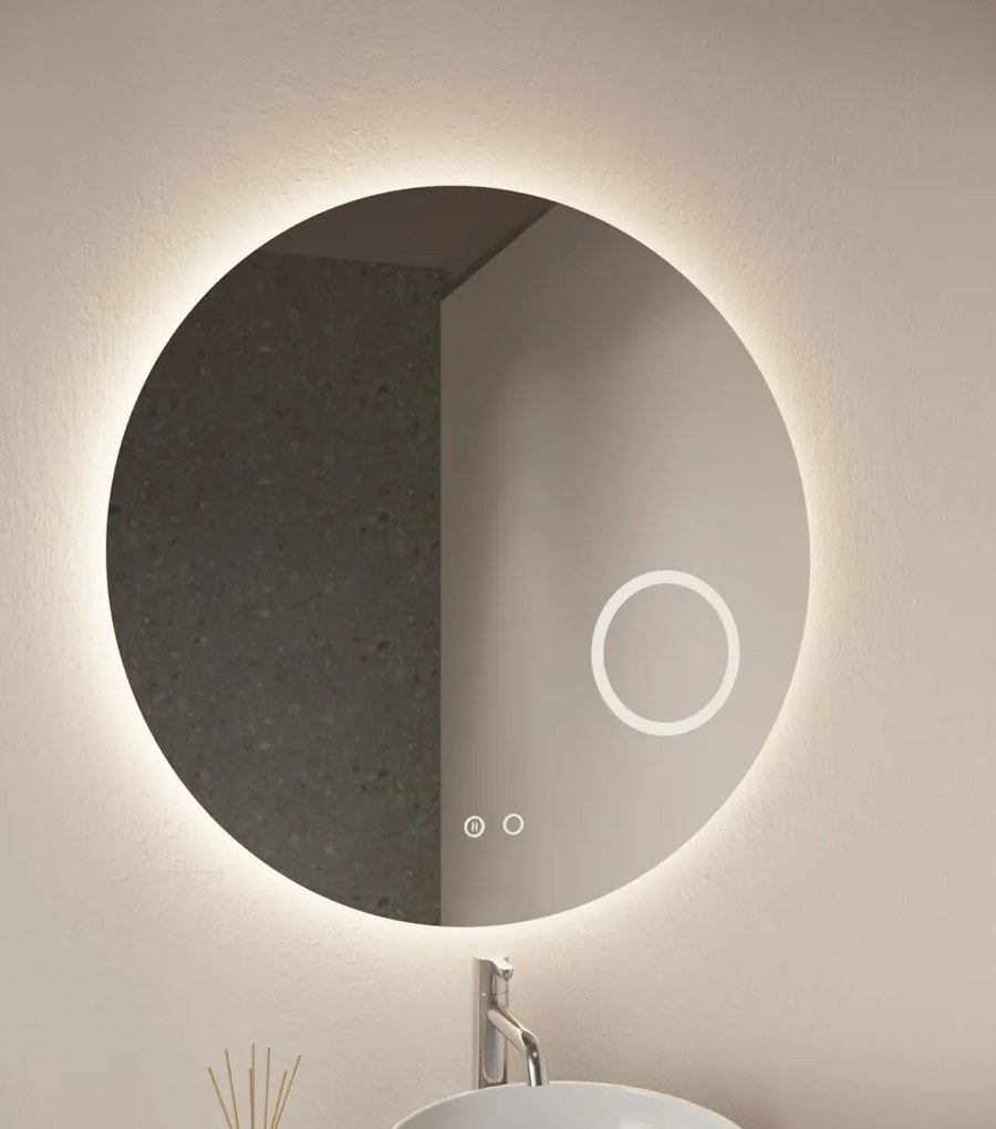 Gliss Design Sol ronde spiegel met LED-verlichting 80cm