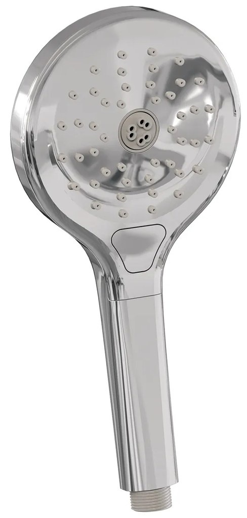 Brauer Stripe opbouw regendouche met 25cm hoofddouche en 3 standen handdouche chroom