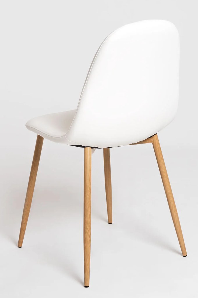 Set 4 Teok Kunstlederen Stoelen